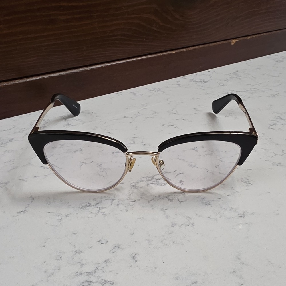 Kate Spade New York JAILYN 807 140 Women's Black Gold Cat Eye Eyeglass Frames